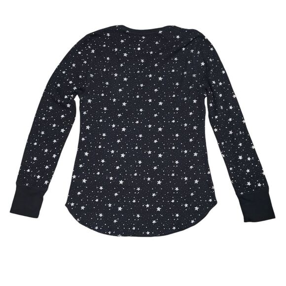 Black and silver long sleeve waffle - Picture 2 of 4